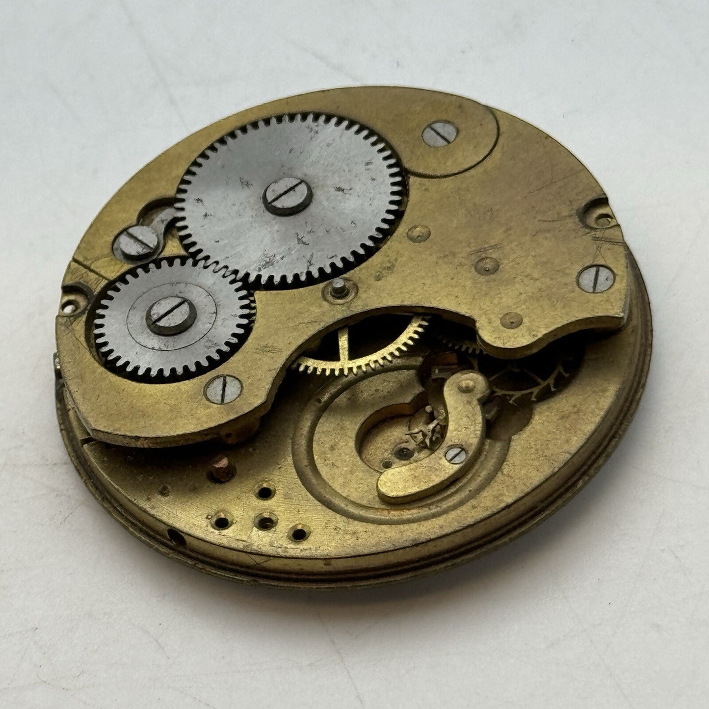 42.9mm H Samuel Non Magnetic Lever Pocket Watch Movement FOR PARTS