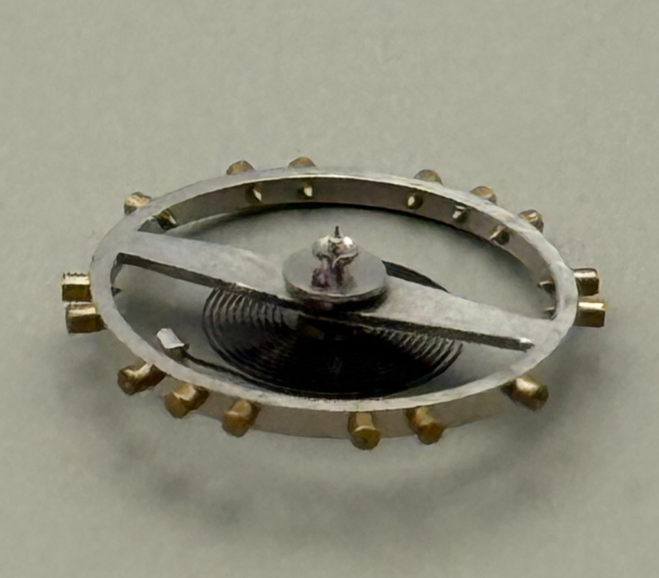 Felsa 4000 4010 Balance Wheel Complete And Spring 1435 M Watch Movement Parts 