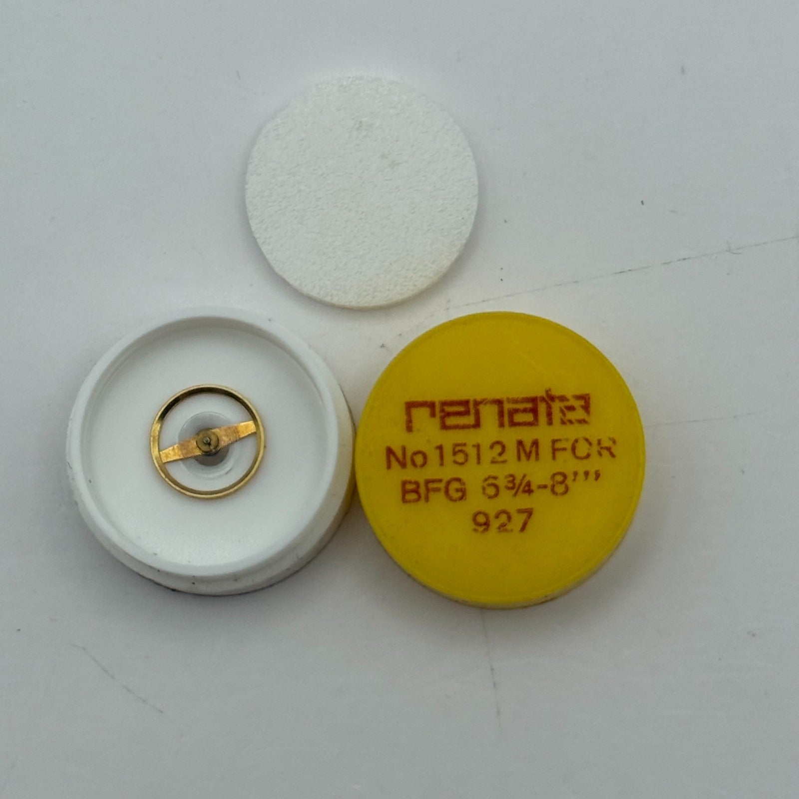 BFG 927 Balance Wheel Complete And Spring 6 3/4-8''' 1512 M Watch Movement Parts