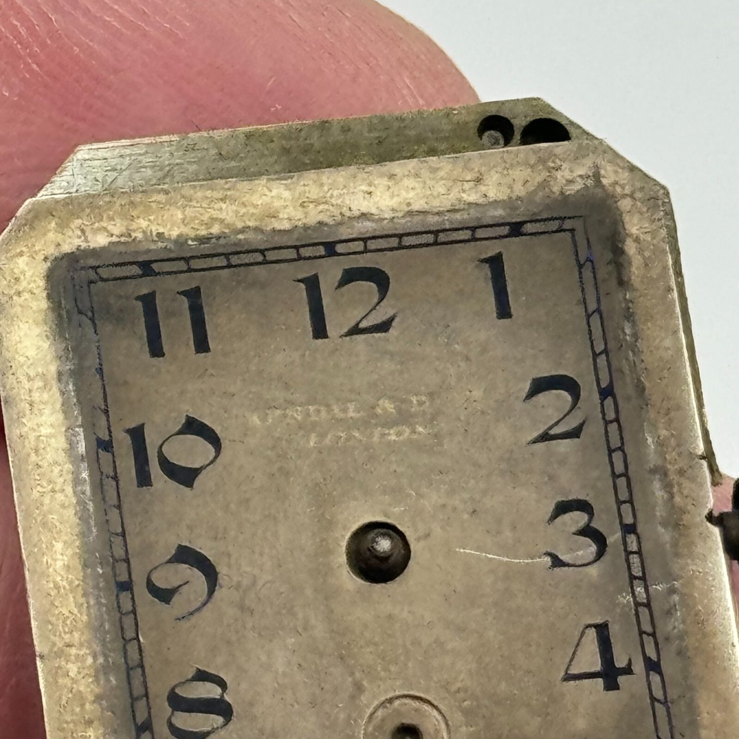 20.7mm Kendal & Dent Rotary Maximus Rare Tank Watch Movement Manual Wind PARTS