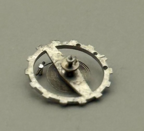 Brac 2051 Balance Wheel Complete And Spring  5½’’’ 69 M Watch Movement Parts NOS