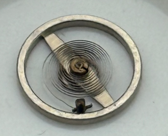 Oris 440 Balance Wheel Complete And Spring 6 3/4 - 8''' Watch Movement Parts NOS