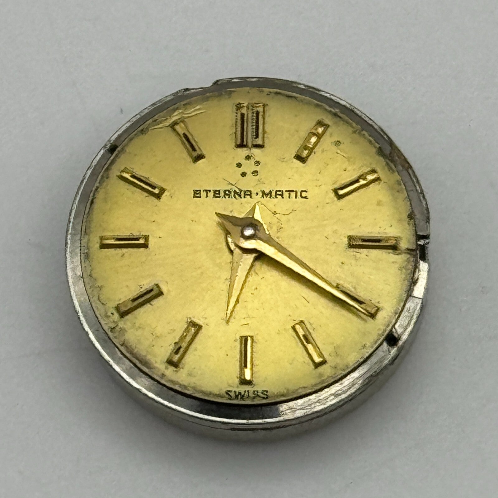 16.4mm Ladies Eterna Matic 1420 Automatic Watch Movement Swiss Vintage PARTS