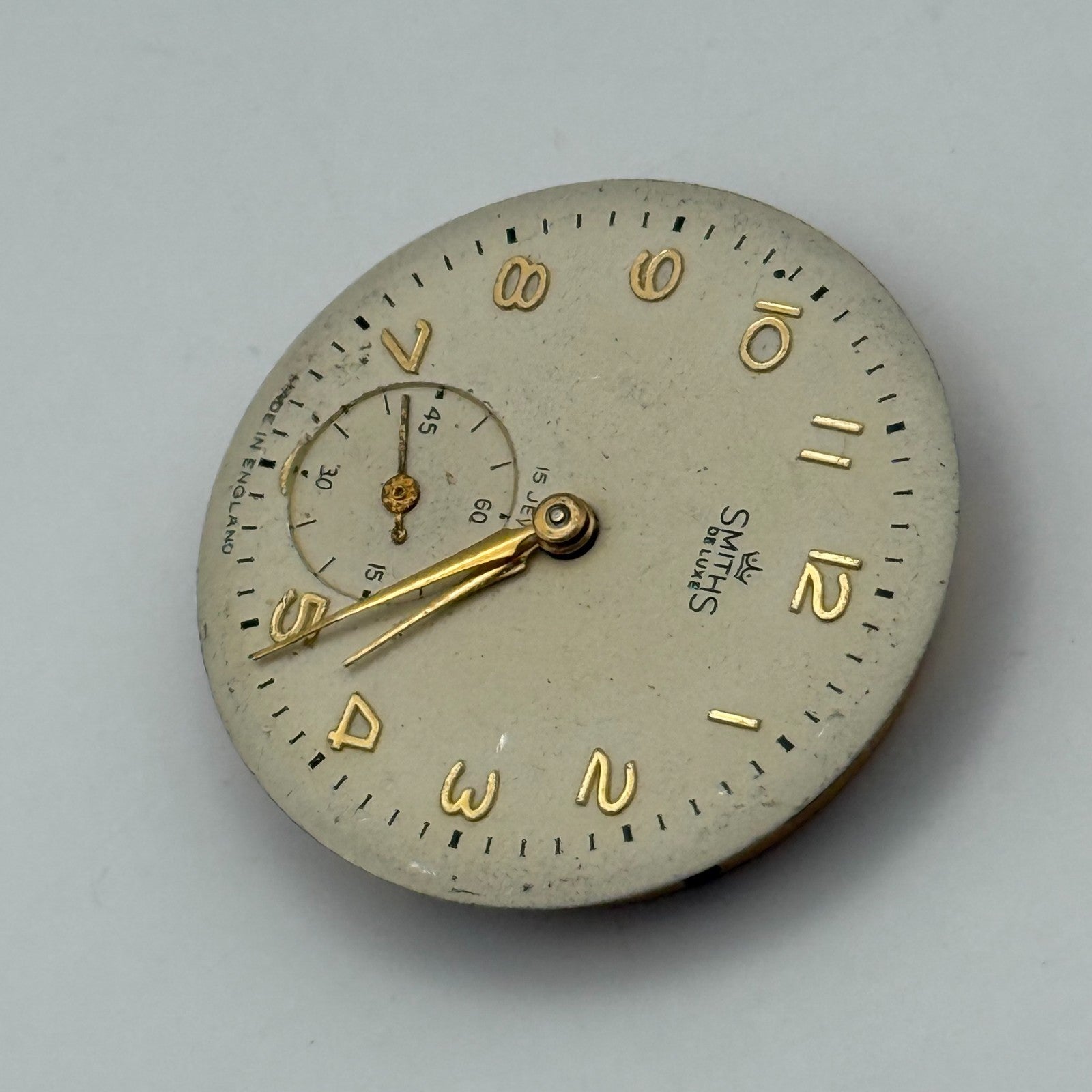 Smiths De Luxe C456354 Watch Movement Manual Wind Vintage Parts Repair 28.8mm