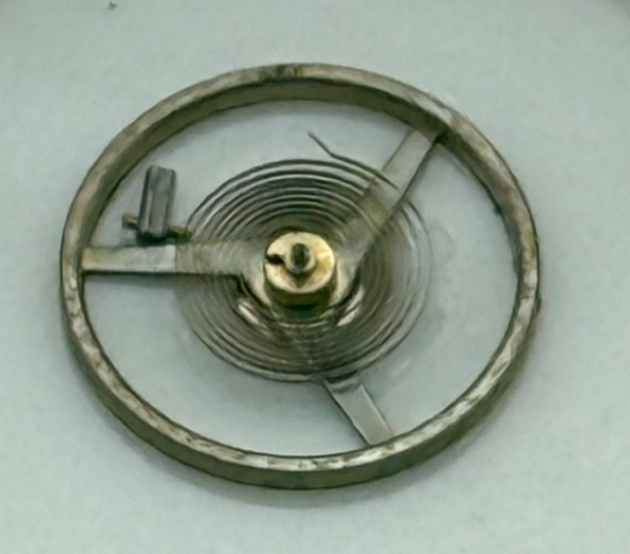 FHF 34-21 Balance Wheel Complete And Spring 7 3/4''' 1381 M Watch Movement Parts