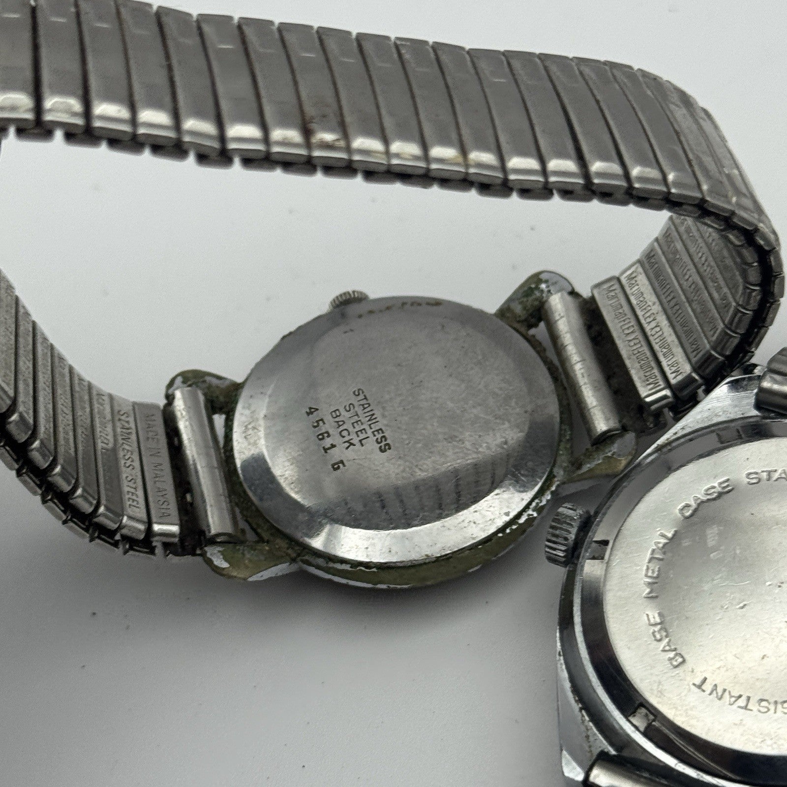 Bundle Of 4 Vintage Men’s Watches Mechanical Wind Up Job Lot Parts Repair Spares