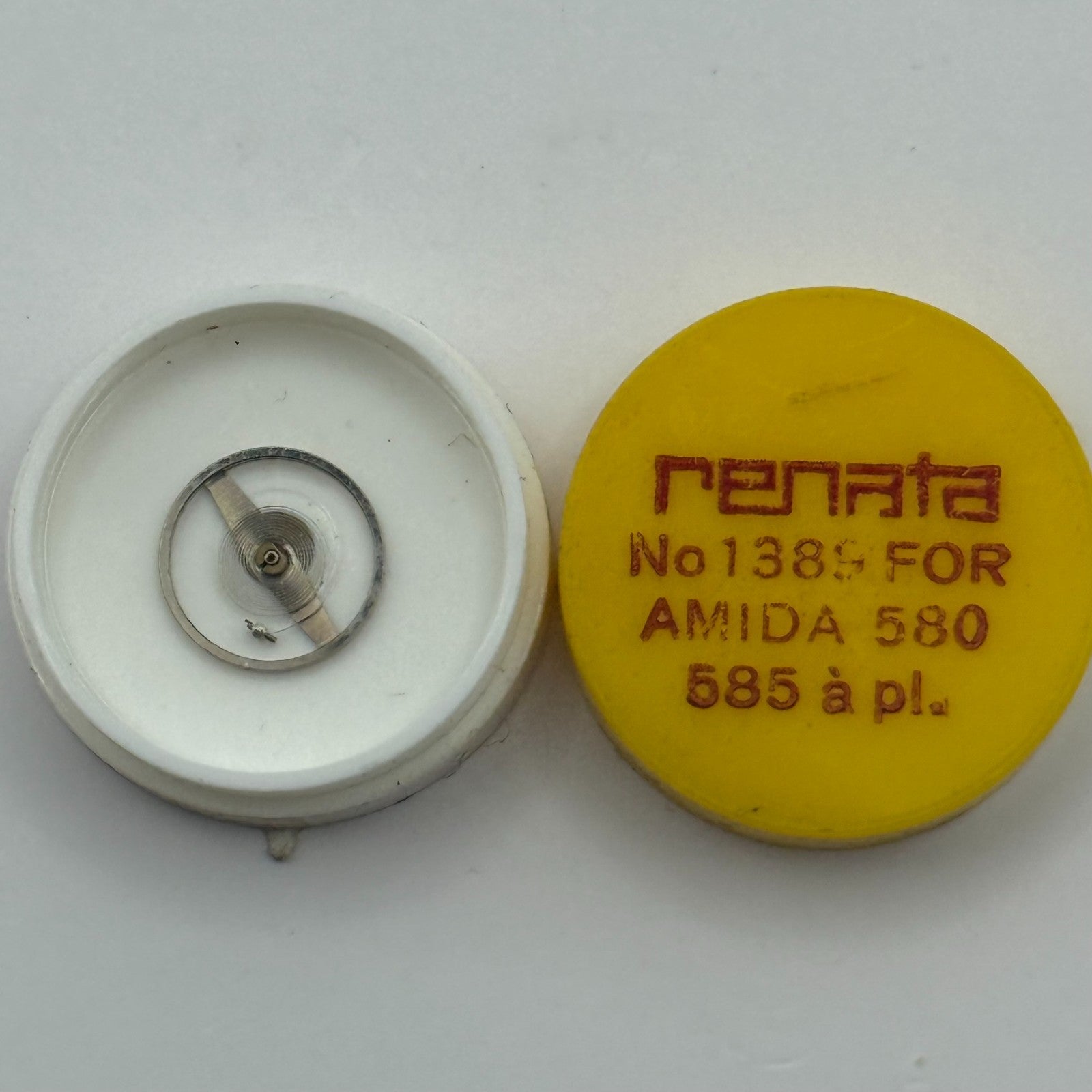 Amida 580, 585 Balance Wheel Complete And Spring a pl. 1389 Watch Movement Parts