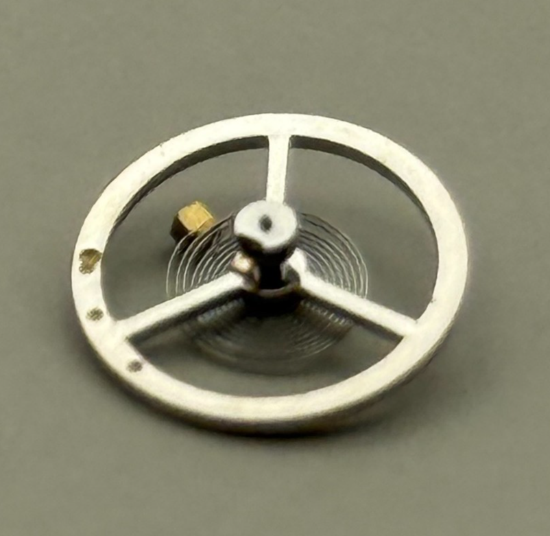 Brac 300 301 Balance Wheel Complete And Spring 1604 Watch Movement Parts NOS