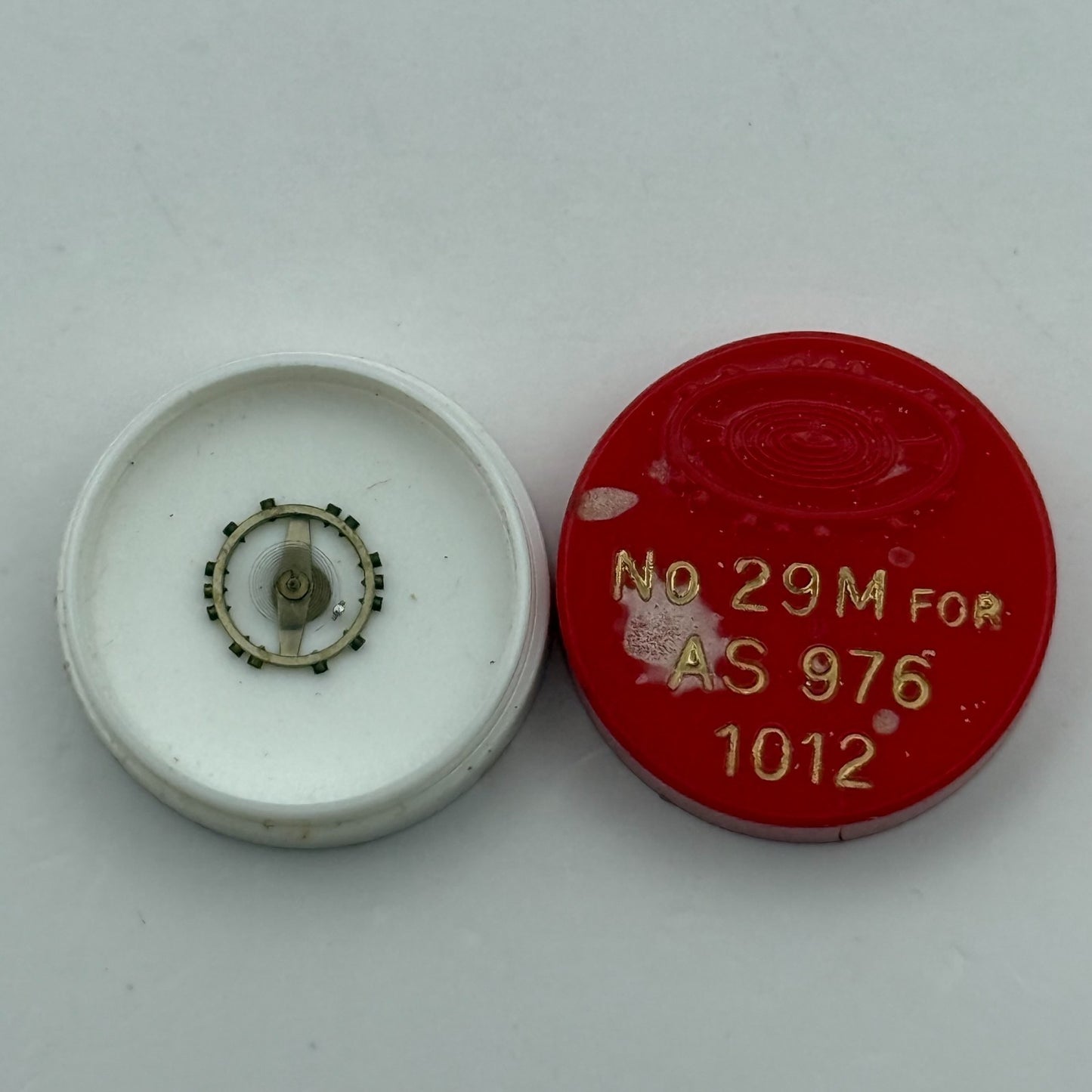 AS 976 1012 Balance Wheel Complete And Spring  29 M Watch Movement Parts NOS 