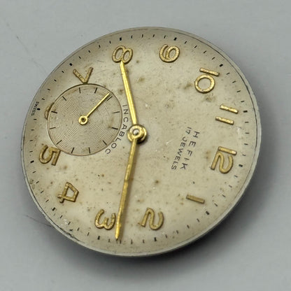 Peseux 170 Watch Movement Hefik Manual Wind Vintage Swiss Parts Repair 23.5mm