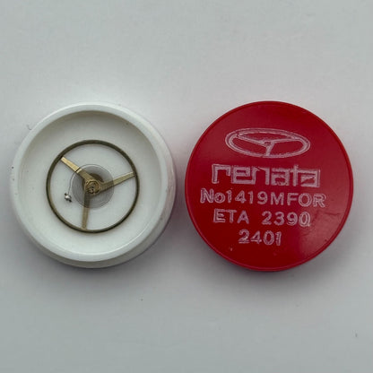 ETA 2390 2401 Balance Wheel Complete And Spring 1419 M Watch Movement Parts 