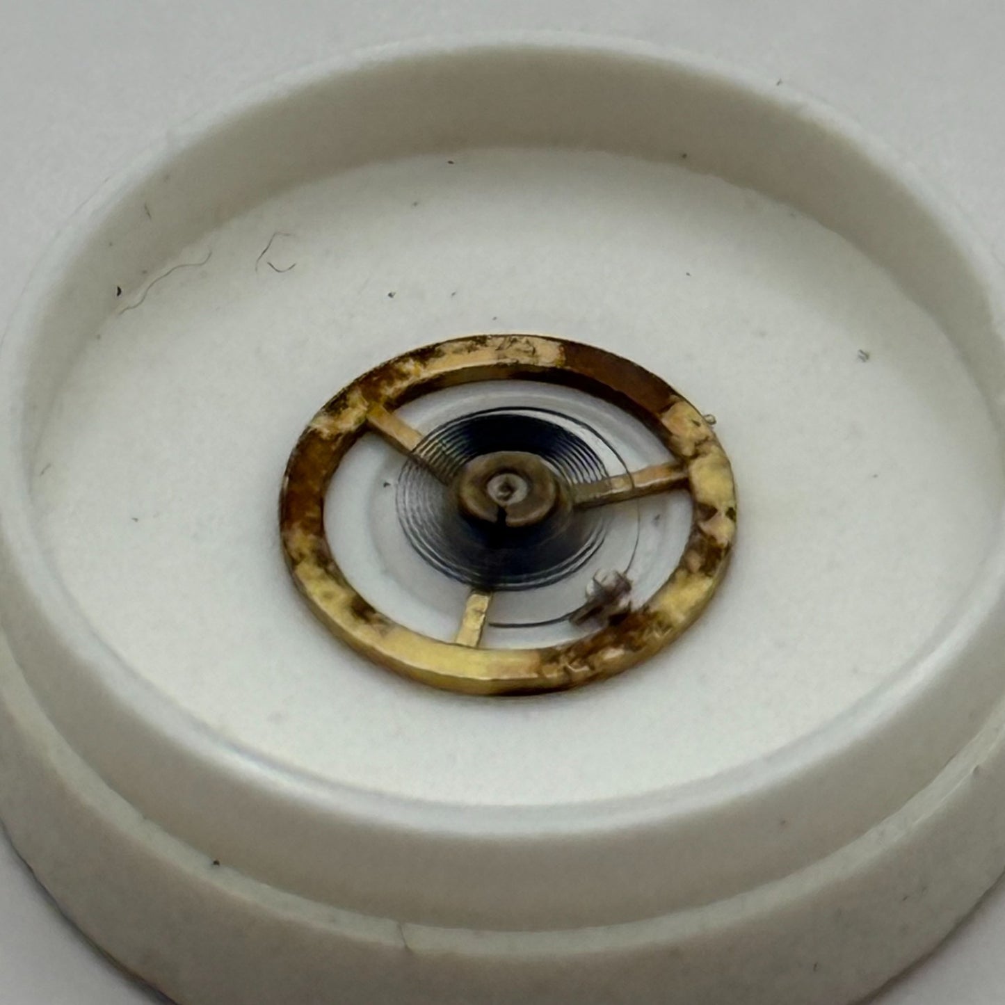 Lanco 5106 Balance Wheel Complete And Spring 5¼’’’ Watch Movement Parts NOS