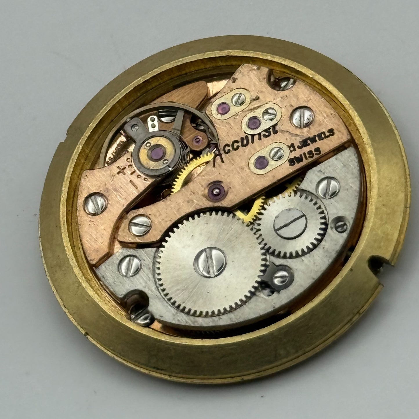 AS 1691/93 Watch Movement Accurist Manual Wind Vintage Swiss Parts Repair 30.3mm
