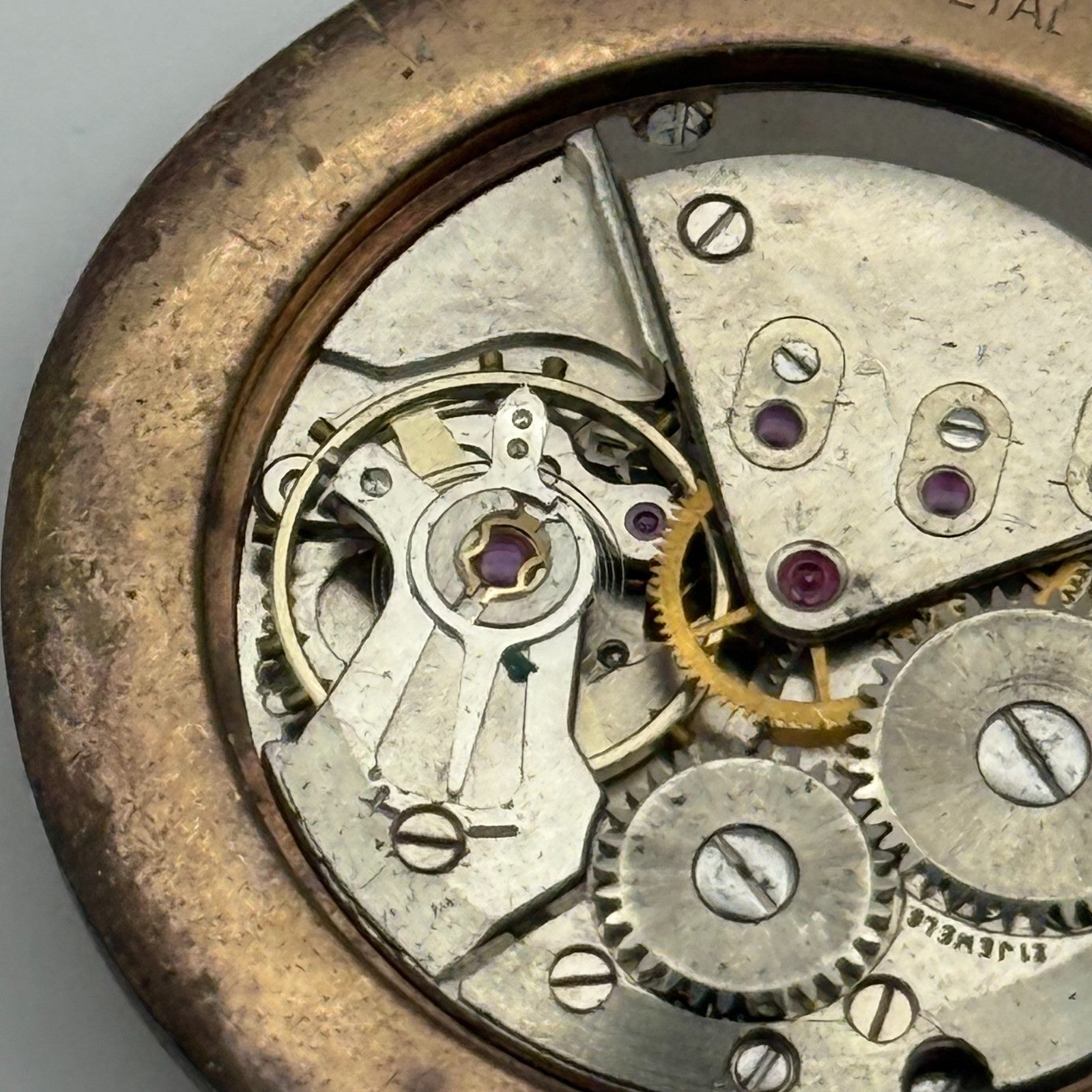 ETA 2390 Watch Movement Janus Manual Wind Vintage Swiss Parts Repair 32.6mm