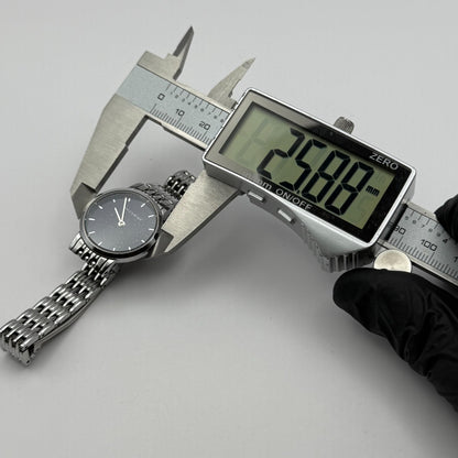 Accurist Ladies Quartz Watch Sparkle Dial Silver Steel Bracelet Working 25mm