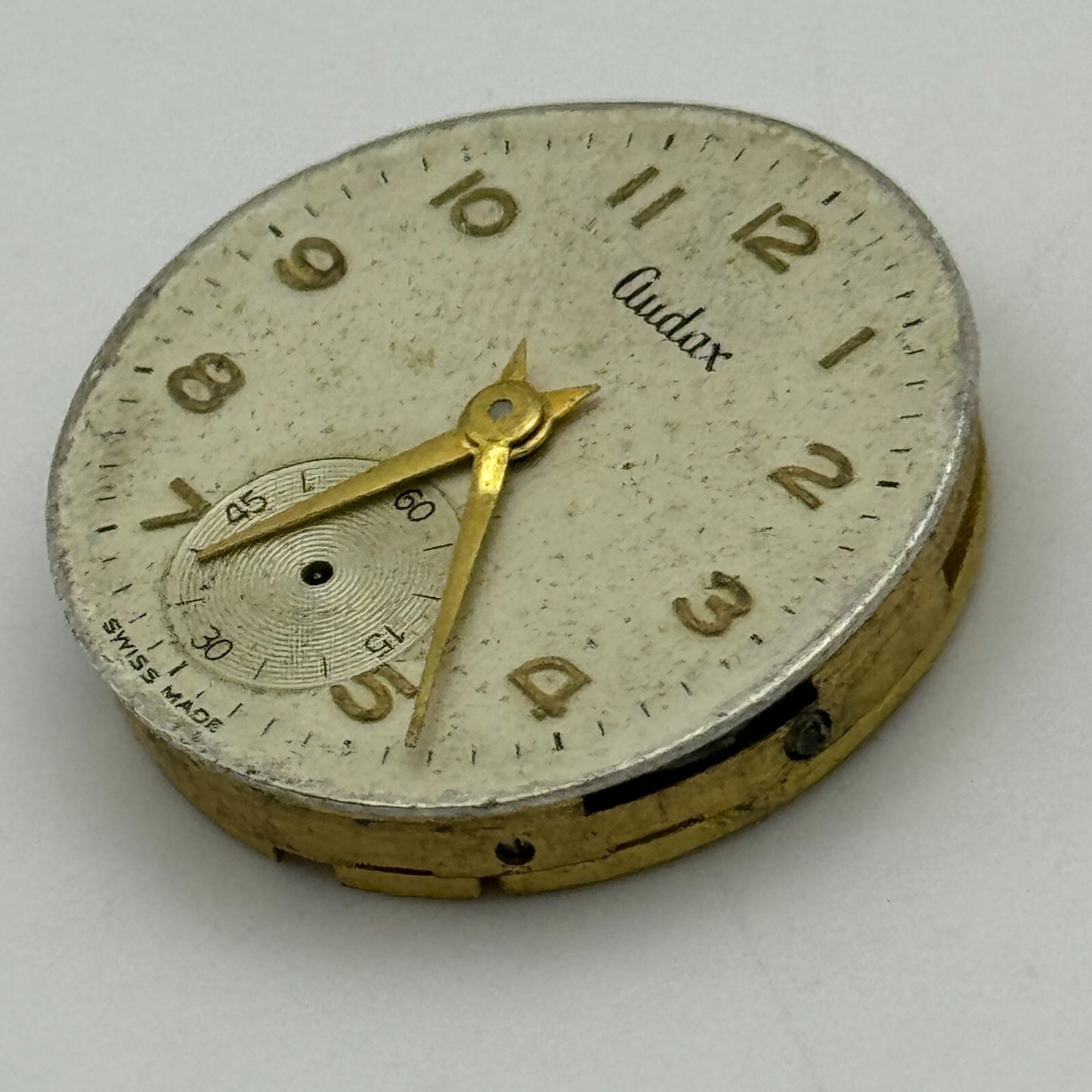 23.6mm Audax Cal 18 Manual Wind Watch Movement Swiss Made Vintage PARTS SPARES