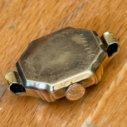 16mm Vintage Bulova 6BA Swiss 10k Gold Filled Manual Ladies Wind Watch PARTS