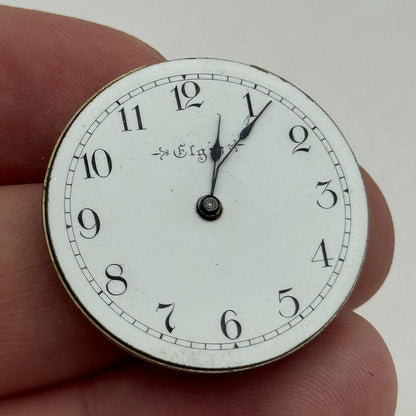 Antique 0S Elgin Grade 222 Model 1 American Pocket Watch Movement PARTS REPAIR