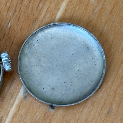 26mm Vintage Interesting Swiss Made Bullseye Manual Wind Watch PARTS / REPAIR