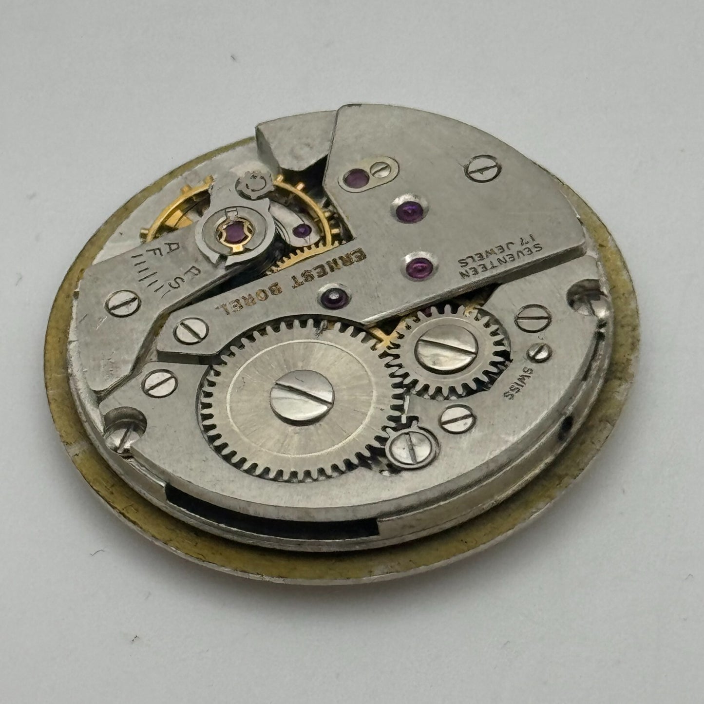 26mm Ernest Borel Incastar Manual Wind 17 Jewels Watch Movement Swiss Made PARTS