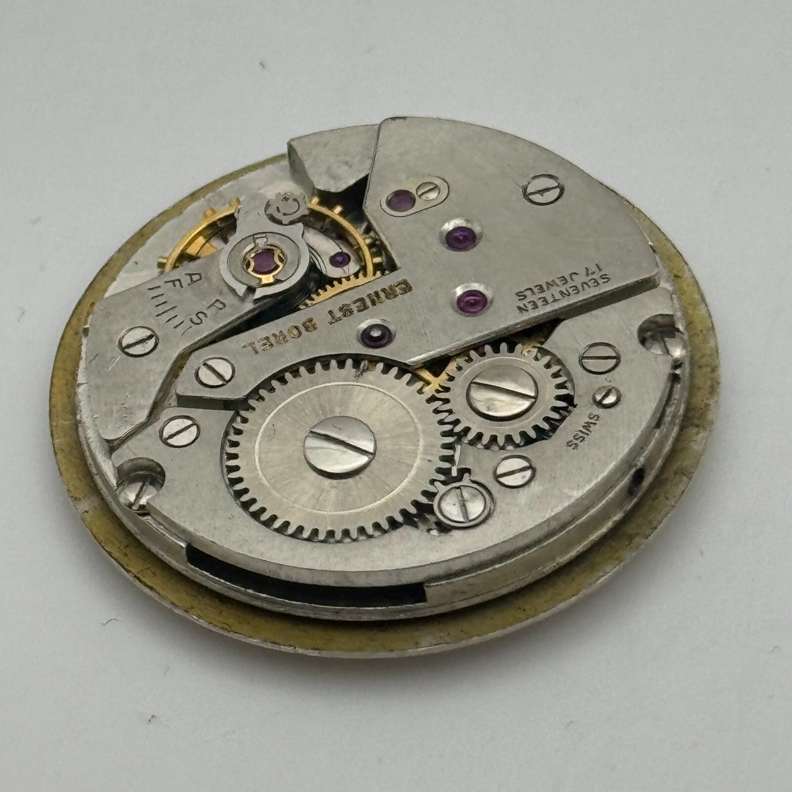 26mm Ernest Borel Incastar Manual Wind 17 Jewels Watch Movement Swiss Made PARTS