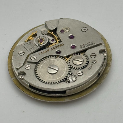26mm Ernest Borel Incastar Manual Wind 17 Jewels Watch Movement Swiss Made PARTS