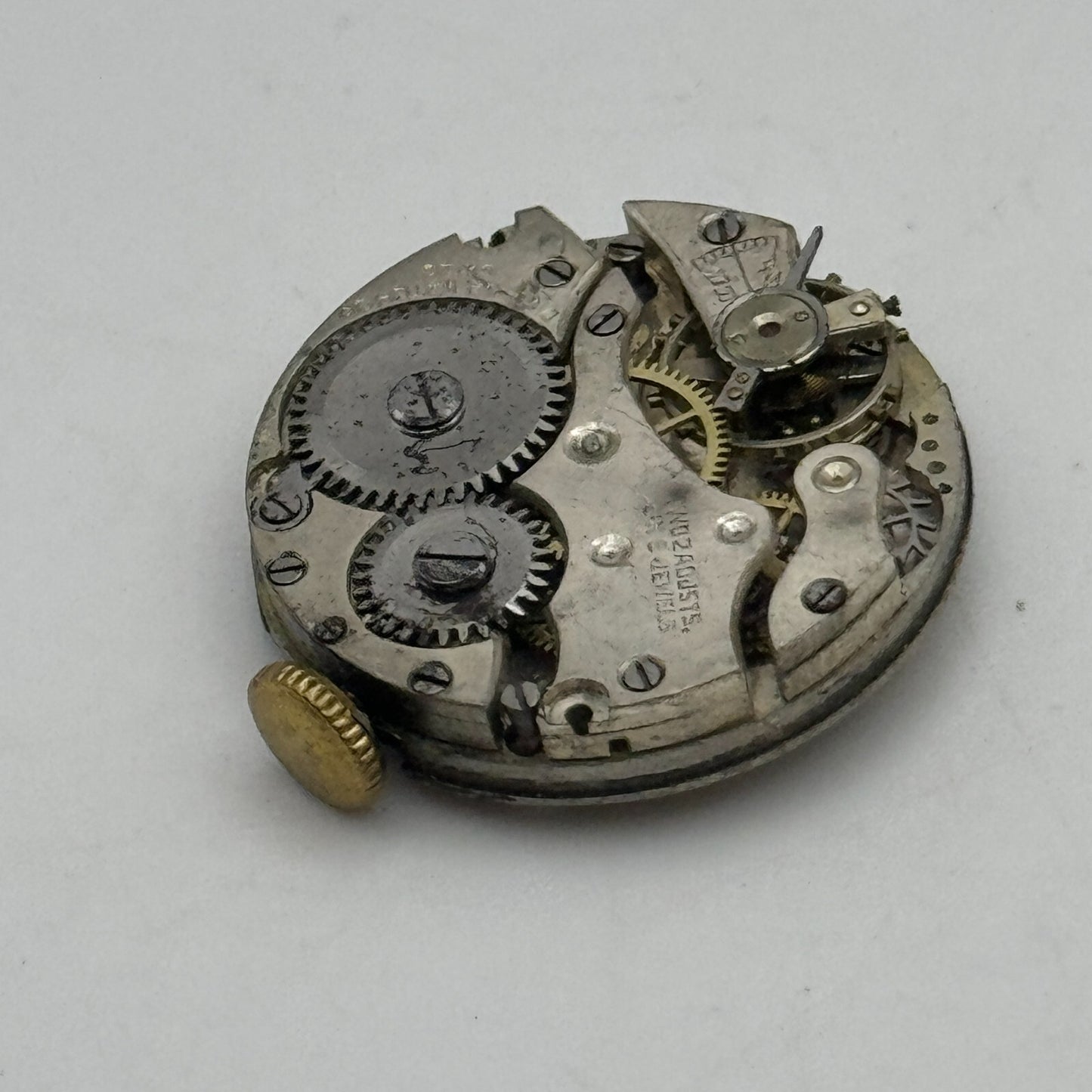 23.7mm Dwelsa Watch Co AS 340 A Schild Manual Wind Swiss Watch Movement PARTS