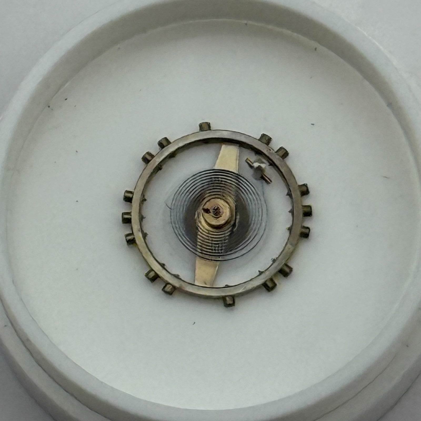 ETA 2487 Balance Wheel Complete And Spring  Ord + Inca 1269 M Watch Parts NOS