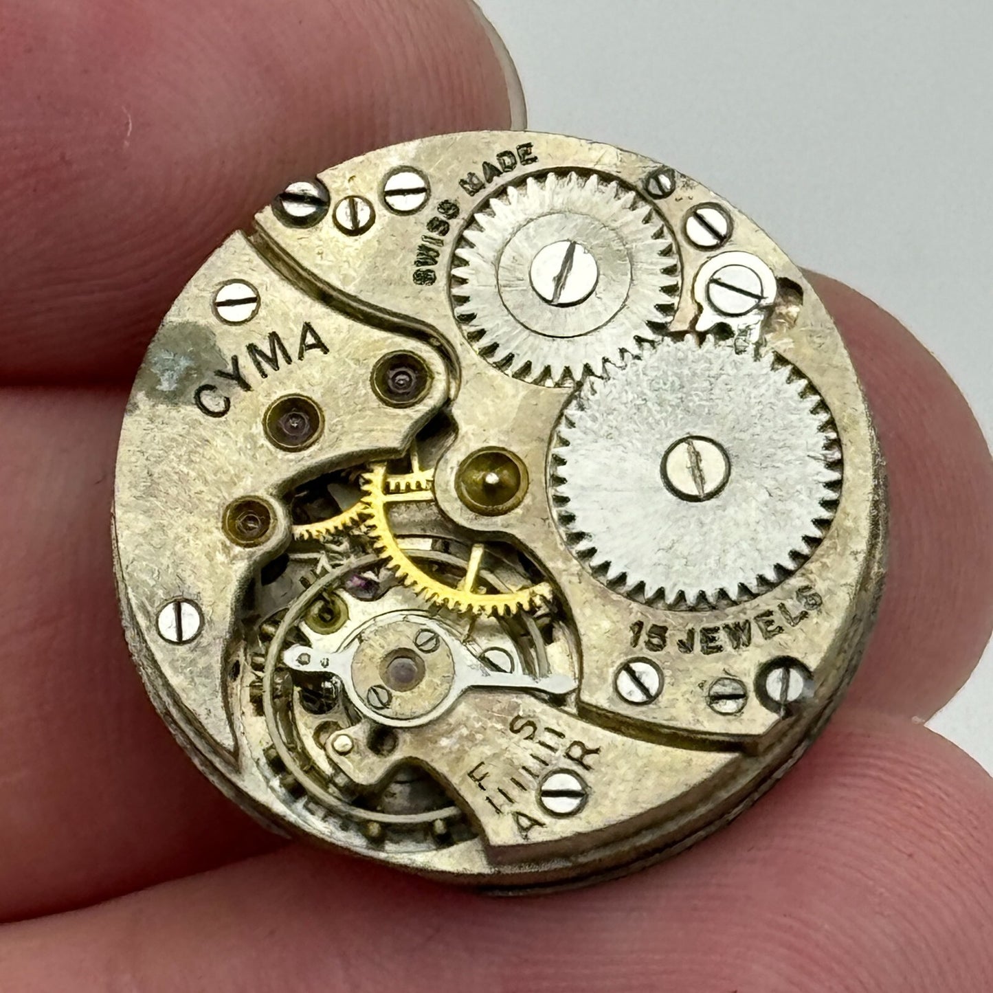 23.6mm Cyma Ref 030 Manual Wind Watch Movement Swiss Vintage PARTS SPARES