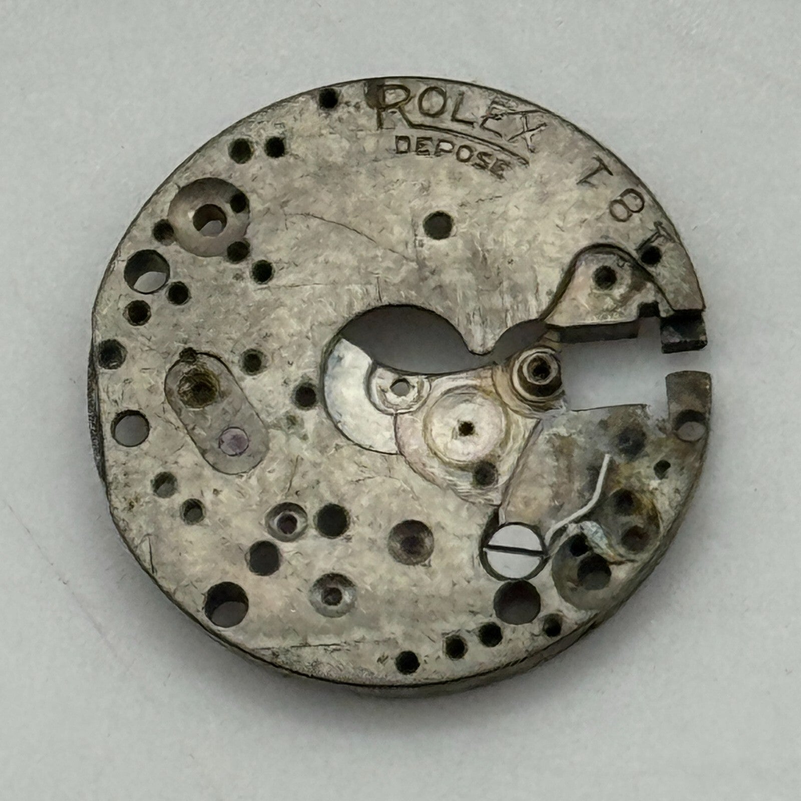 17.4mm Rolex Depose 181 Main Plate Manual Wind Watch Movement Vintage PARTS