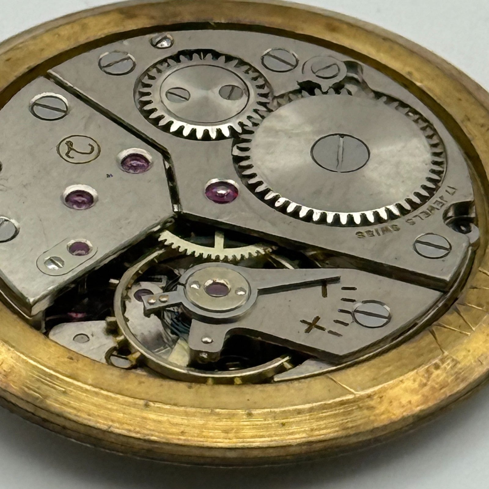 Majex Peseux 320 Watch Movement Manual Wind Vintage Swiss Parts Repair 30.9mm