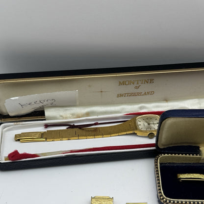 Bundle Of 12 Vintage Gold Plated Ladies Watches Mechanical Job Lot Parts Repair