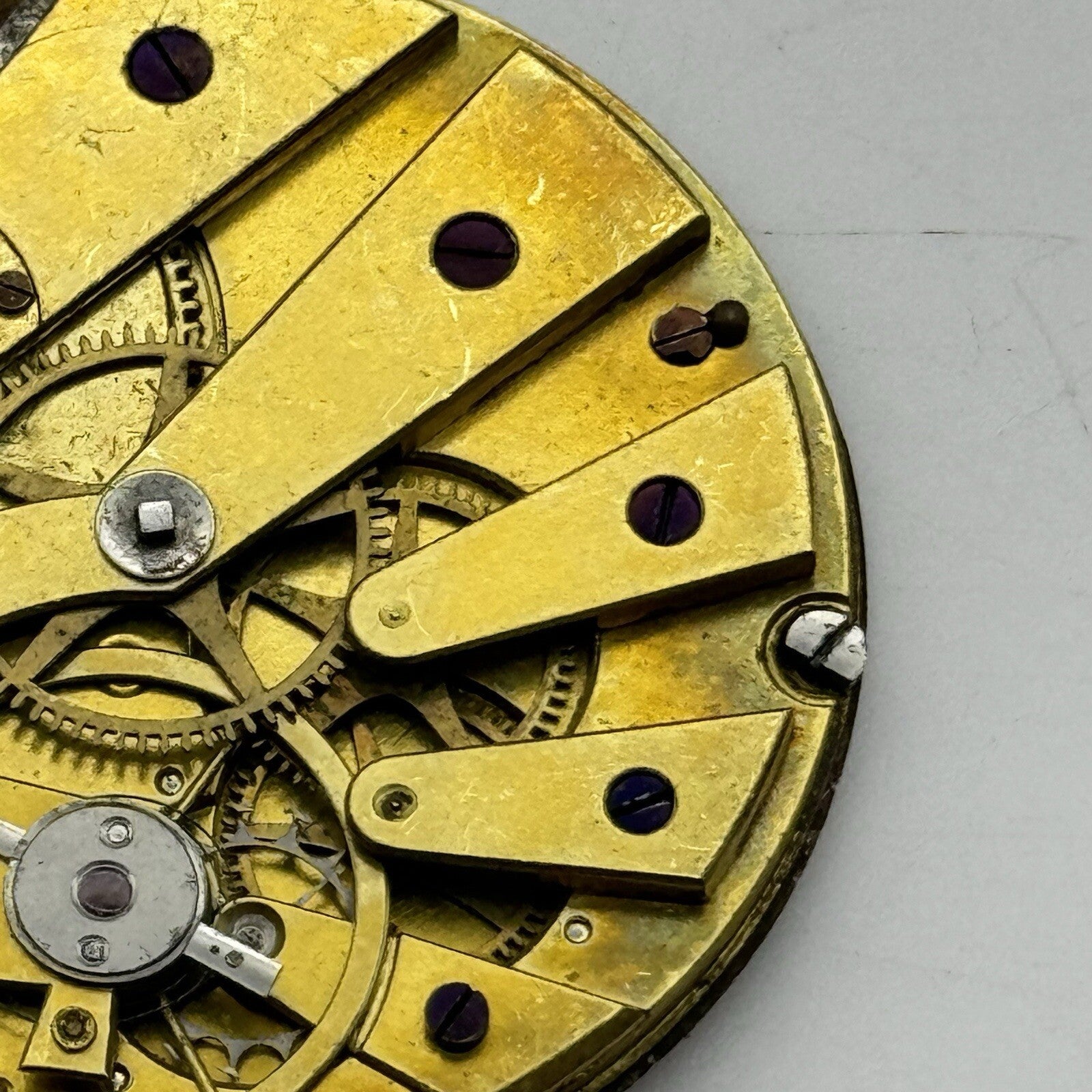 41.5mm 4mm Extra Thin Cylinder Escapement Pocket Watch Movement FOR PARTS REPAIR