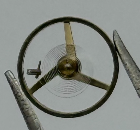 AS 976 1012 Balance Wheel Complete And Spring Inca 1426 M Watch Movement Parts 