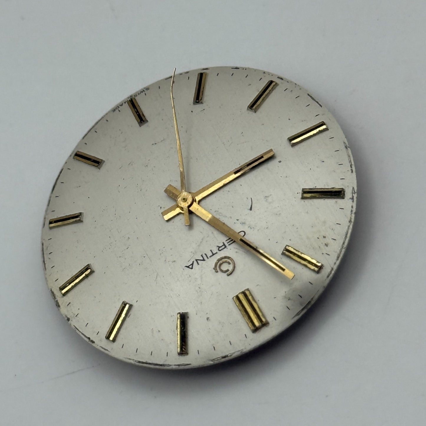 Certina 25-66 Watch Movement Manual Wind Vintage Swiss 17 Jewels Parts 25.8mm