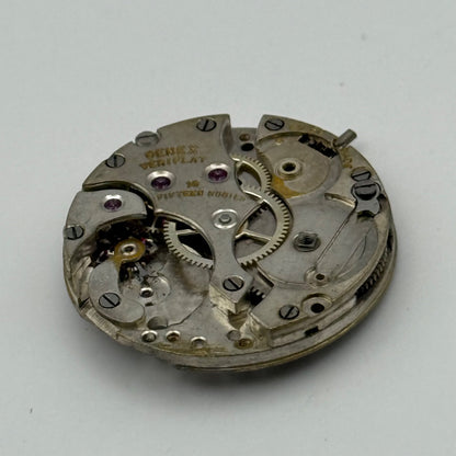Rolex Genex Veriflat 15 Rubies Watch Movement Vintage Incomplete Parts 23.6mm