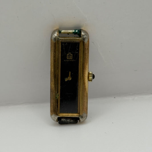 16mm Vintage Michael Herbelin Paris Tank Style Rectangle Manual Watch PARTS