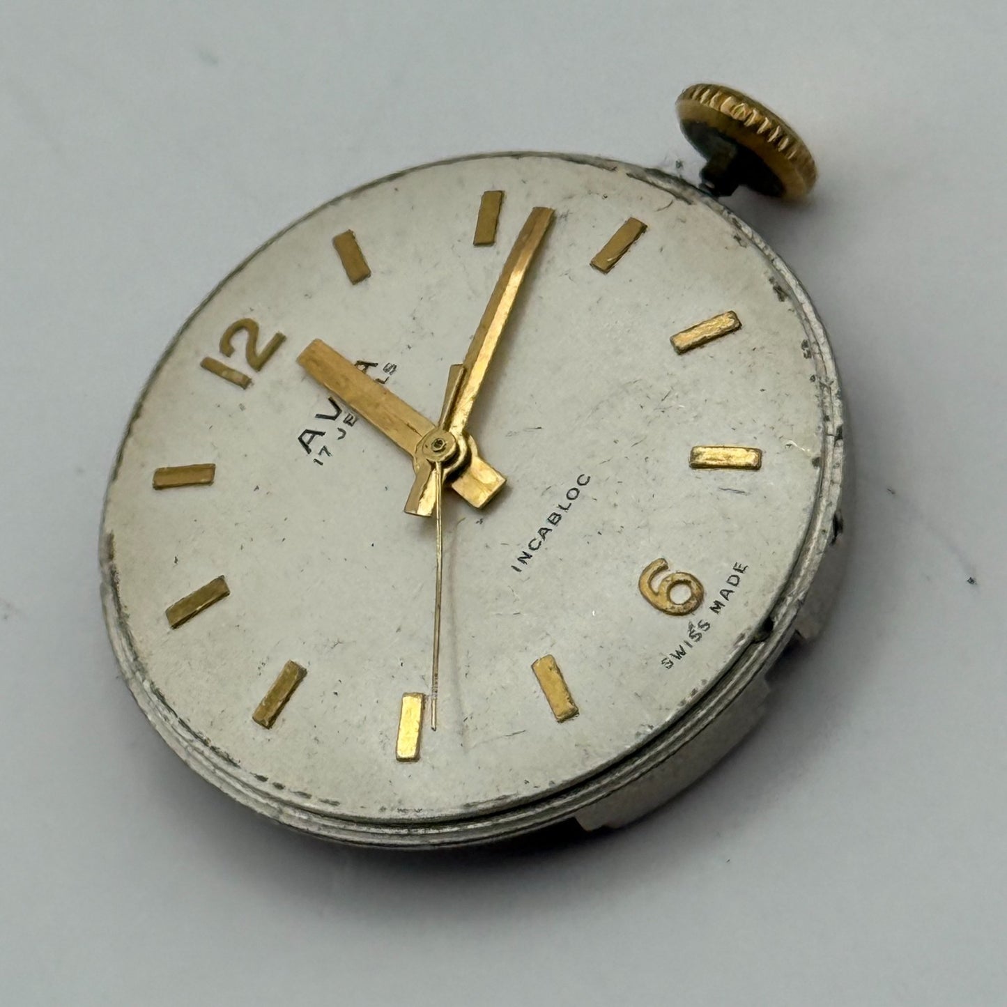 Ava FHF ST 96 Watch Movement Running Manual Wind Vintage Parts Repair 25.9mm