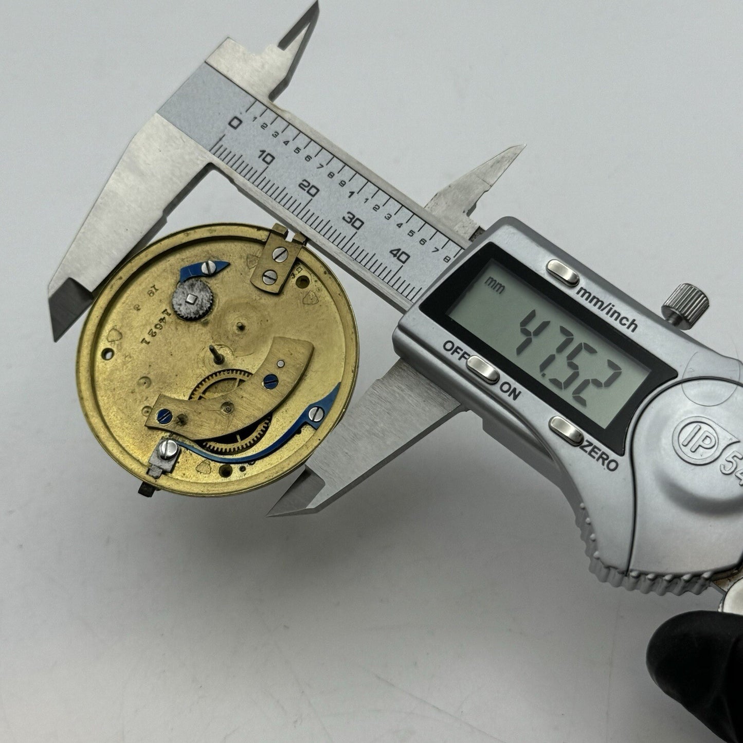 47.5mm Elias Wolfe Fusee Quality Pocket Watch Movement FOR PARTS Restoration