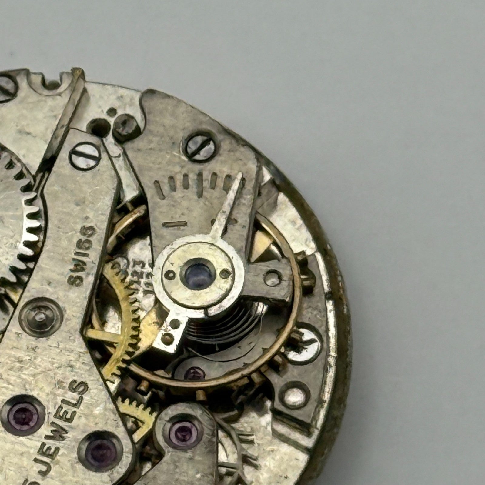 AS 1123 1124 Watch Movement Avia Manual Wind Vintage Swiss Parts Repair 25mm