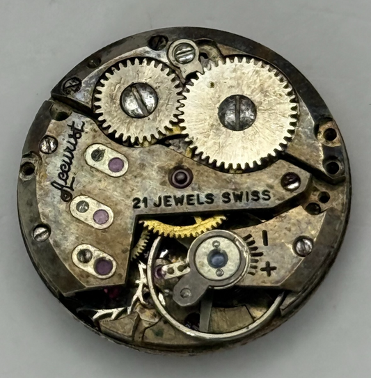 19.5mm Vintage Accurist AS 1156 Swiss Manual Wind Watch Movement PARTS REPAIR