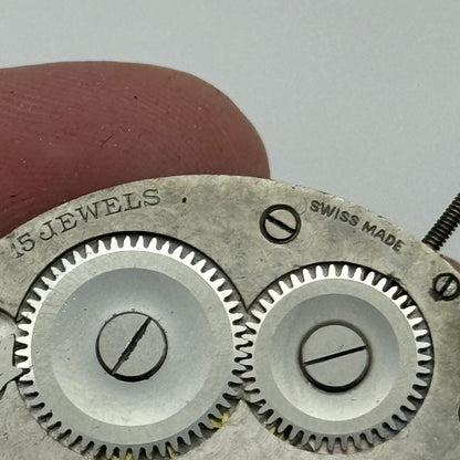 41.5mm Antique Grosvenor Open Face Sub Seconds Swiss Pocket Watch Movement PARTS