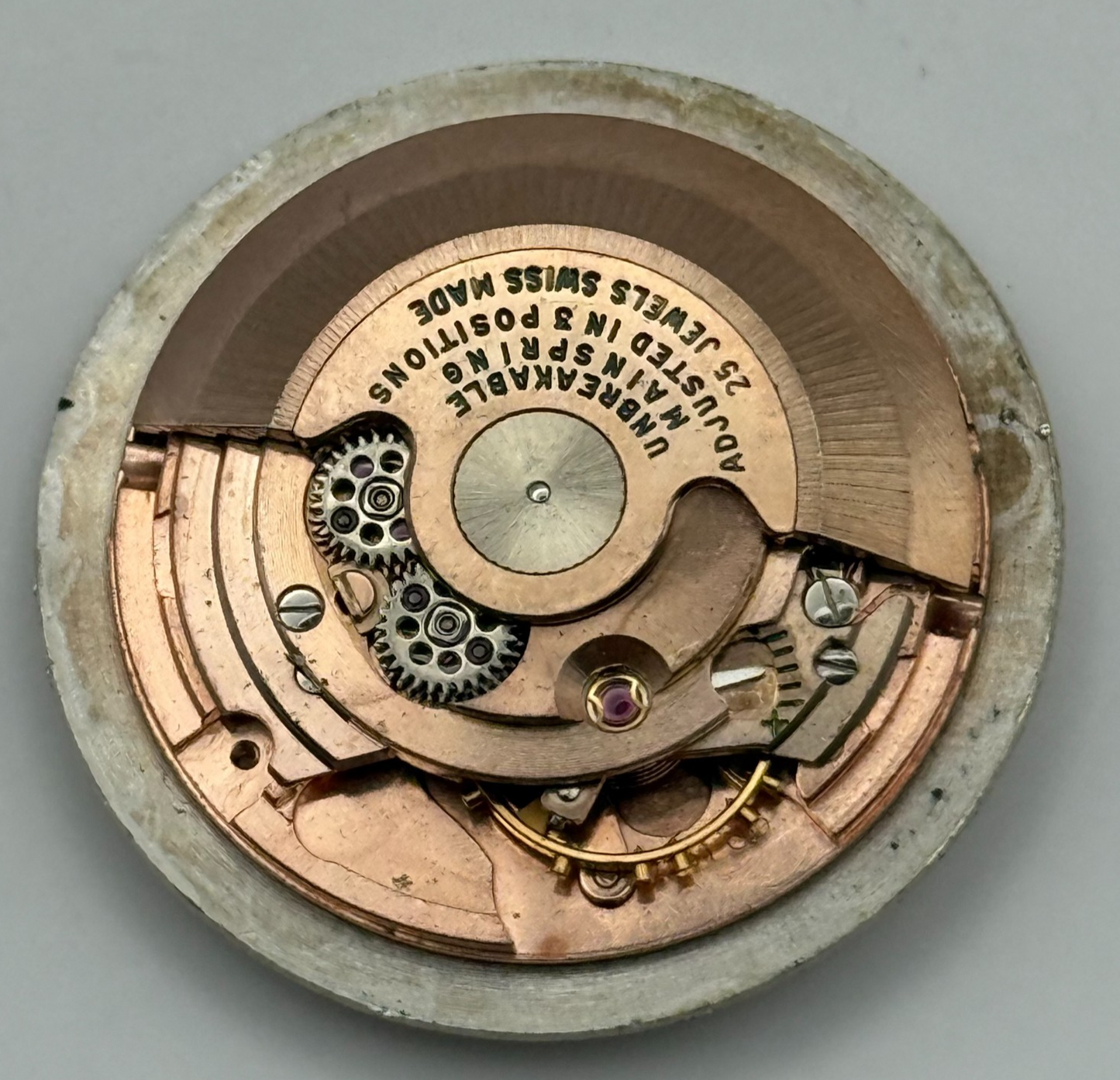 ETA 2451 Watch Movement Automatic Senate 25 Jewels Vintage Parts Repair 25.6mm