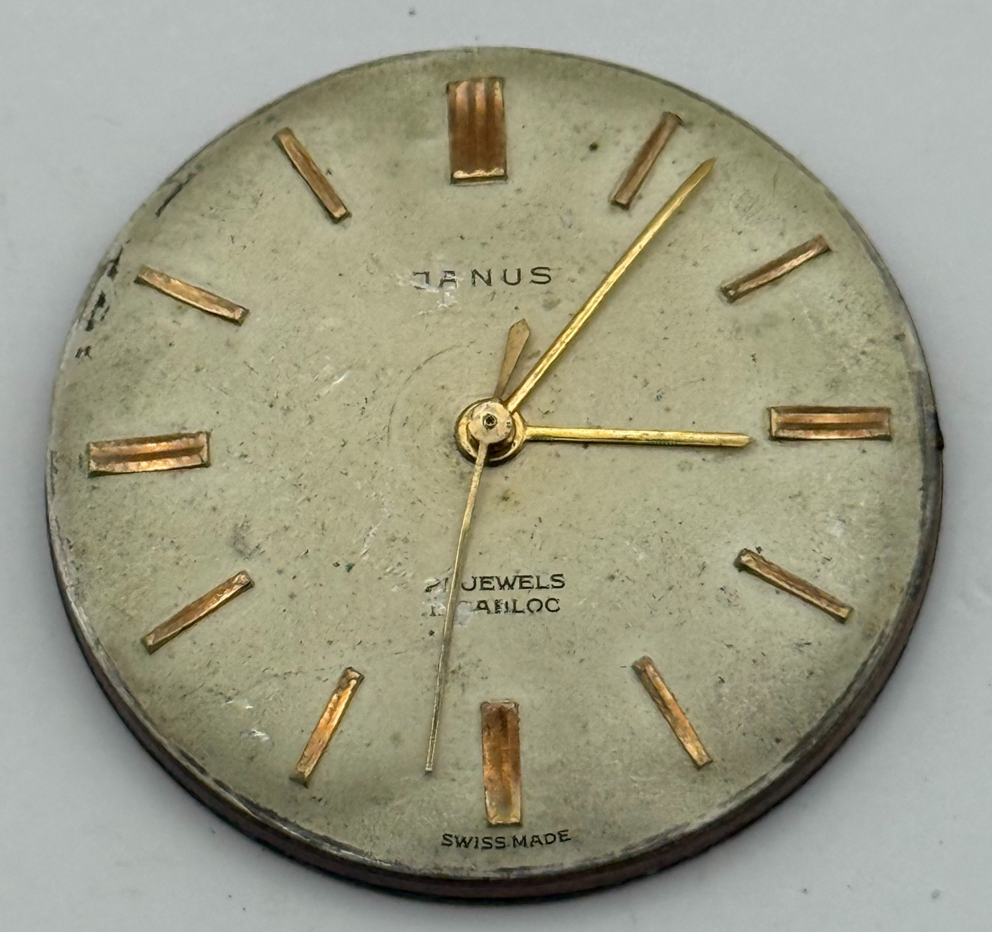 ETA 2390 Watch Movement Janus Manual Wind Vintage Swiss Parts Repair 32.6mm