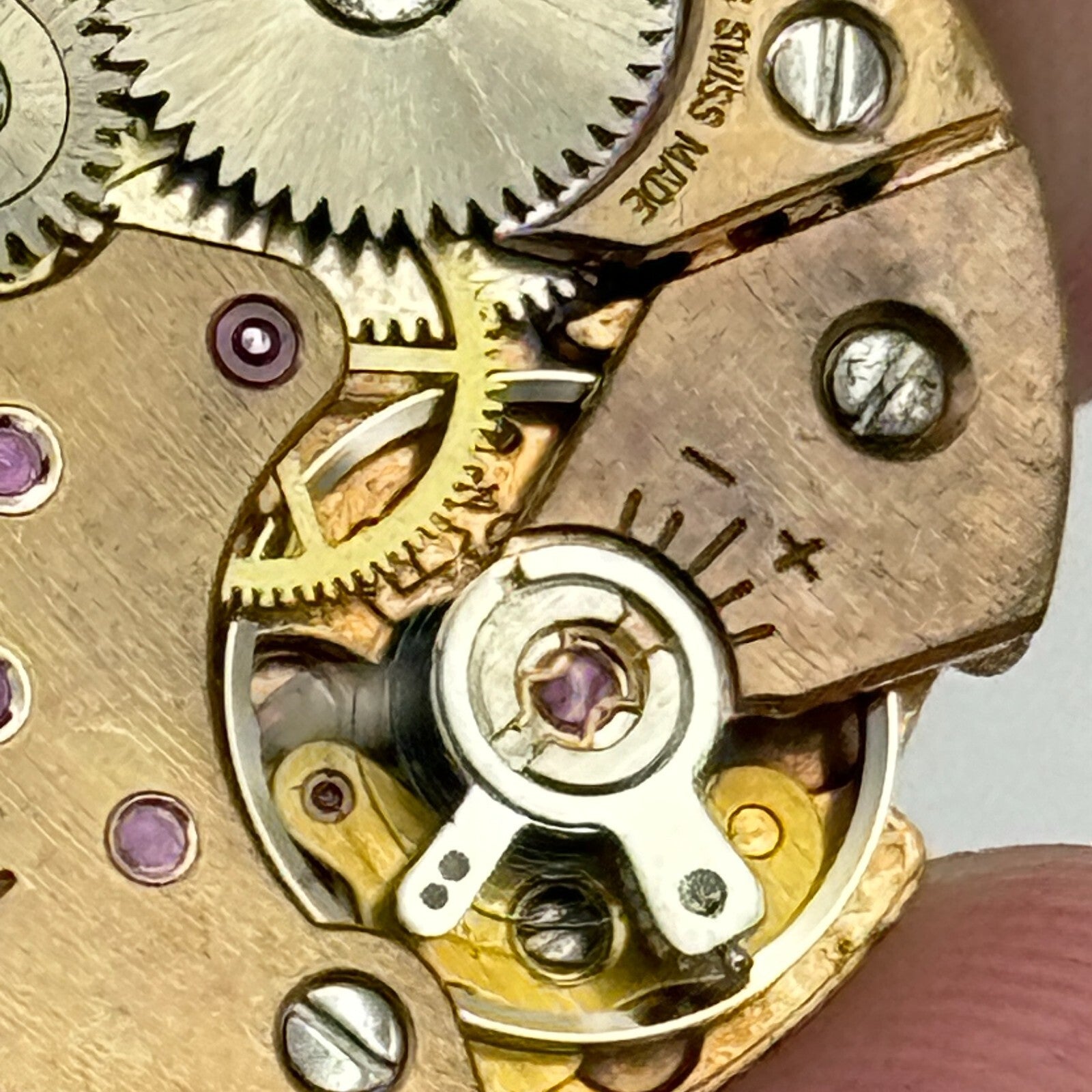 23.6mm Running Fortis Peseux P 7040 Manual Wind Swiss Watch Movement PARTS SPARE