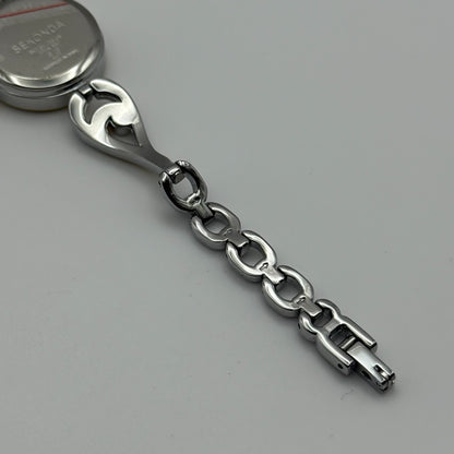 22mm Working Ladies Sekonda Two Tone Jewelled Quartz Japan Watch 6.75 Inches