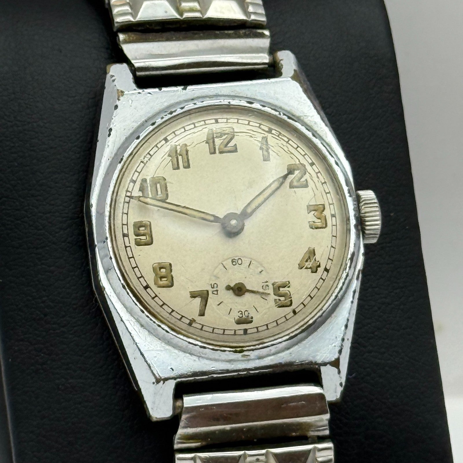 28mm Running Vintage S.G.D.G Pierce Watch Co Military Style Watch PARTS REPAIR