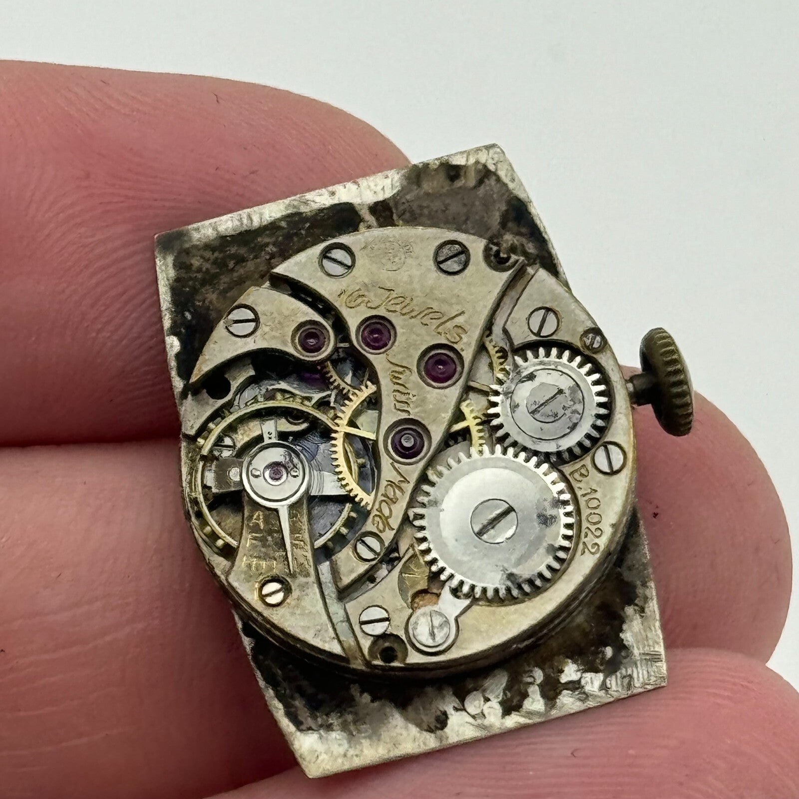 19.7mm Dreadnought B.10022 Manual Wind 16 Jewels Swiss Made Watch Movement PARTS