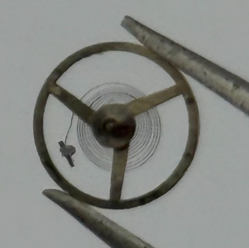 AS 1677 Balance Wheel Complete And Spring 5 1/2’’’ 1225 M Watch Movement Parts