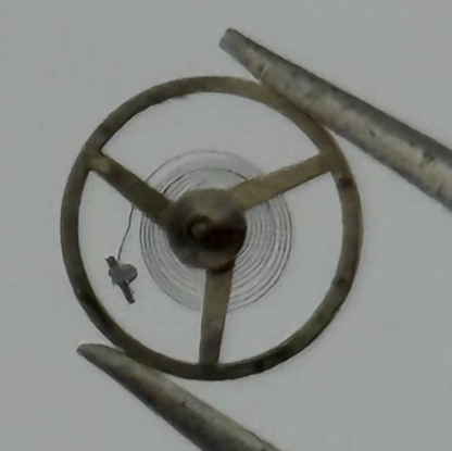 AS 1677 Balance Wheel Complete And Spring 5 1/2’’’ 1225 M Watch Movement Parts